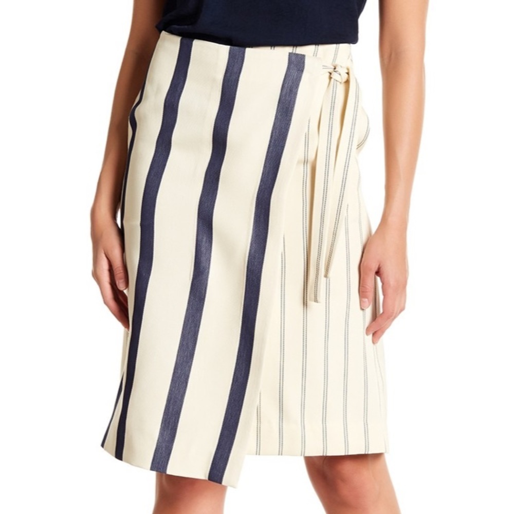 Grey by Jason Wu twill stripe skirt